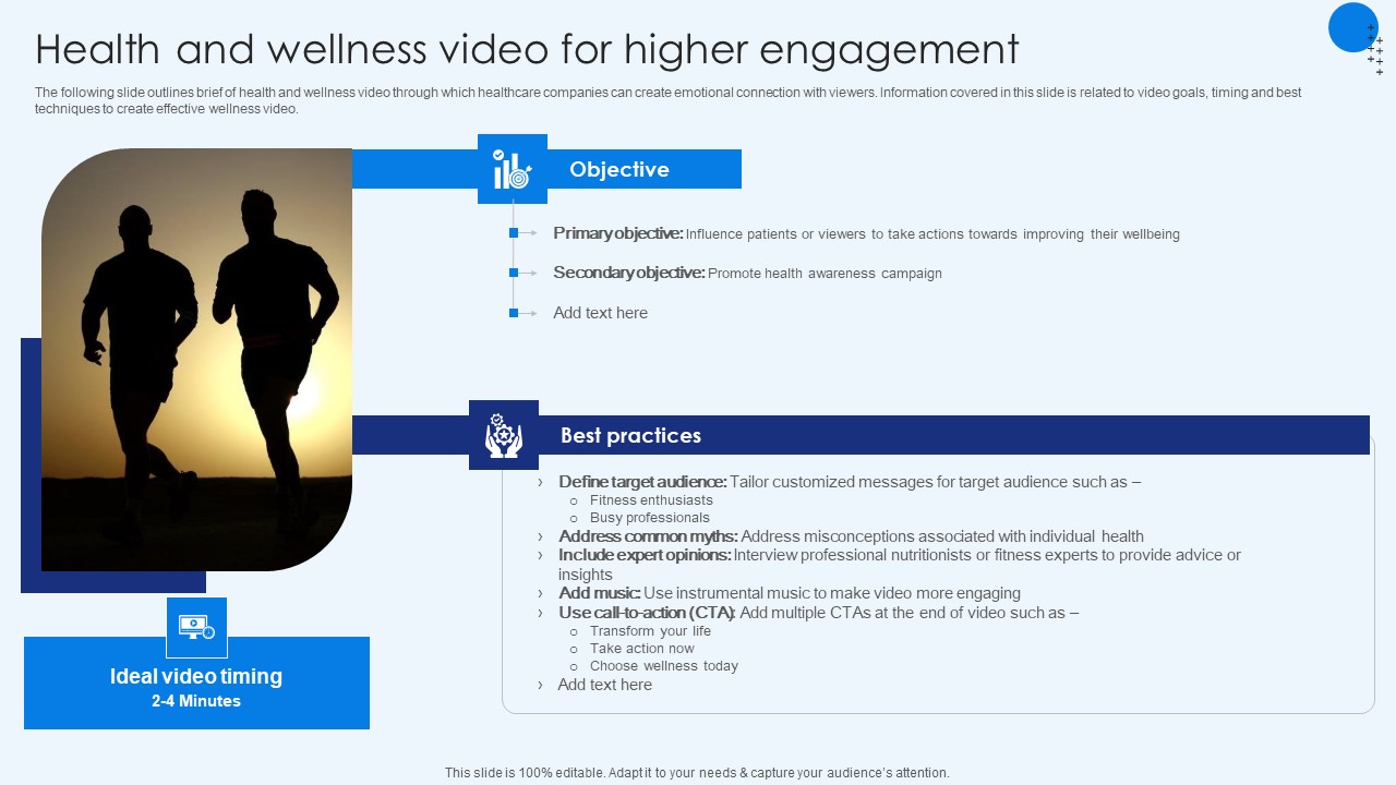 Health And Wellness Video For Higher Engagement Healthcare Promotion Structure Pdf