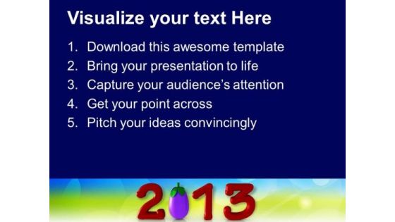 Health Concept In Upcoming Year Food PowerPoint Templates Ppt Backgrounds For Slides 1212