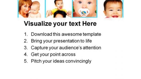 Healthy Babies Medical PowerPoint Themes And PowerPoint Slides 0811