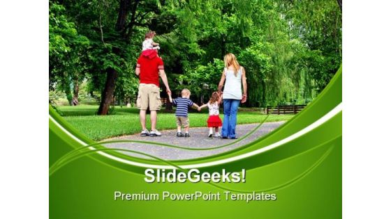 Healthy Family PowerPoint Themes And PowerPoint Slides 0411