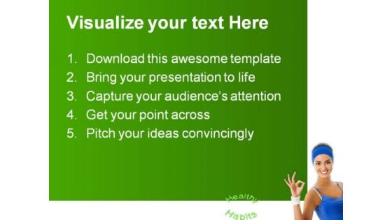 Healthy Habits People PowerPoint Themes And PowerPoint Slides 0911