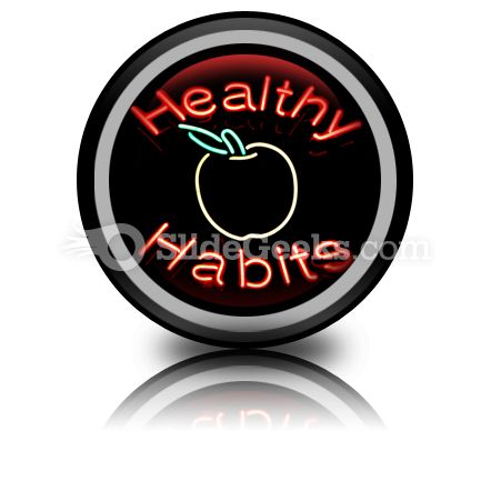 Healthy Habits PowerPoint Icon Cc