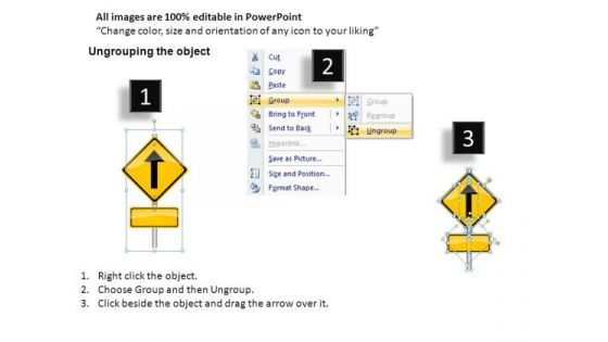 Healthy Highway Signs 3 PowerPoint Slides And Ppt Diagram Templates