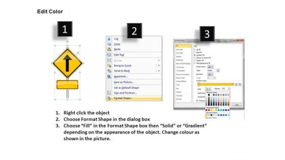 Healthy Highway Signs 3 PowerPoint Slides And Ppt Diagram Templates