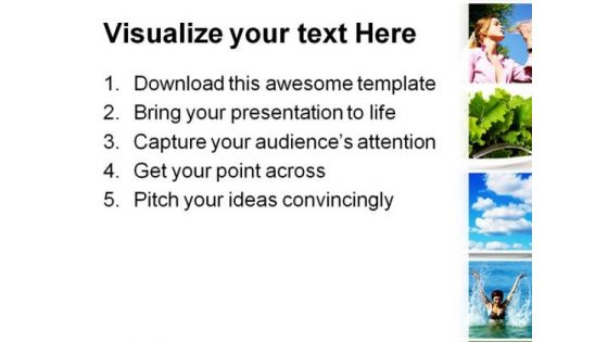Healthy Lifestyle Concept Health PowerPoint Themes And PowerPoint Slides 0811