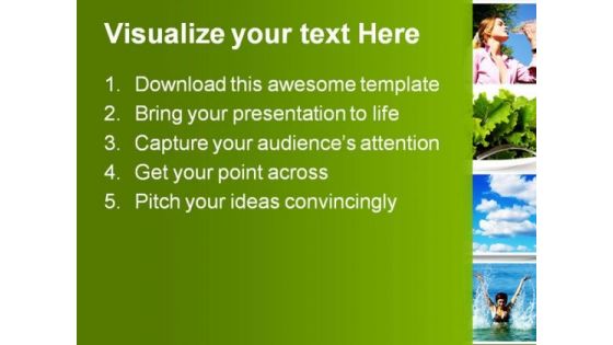 Healthy Lifestyle Concept Health PowerPoint Themes And PowerPoint Slides 0811