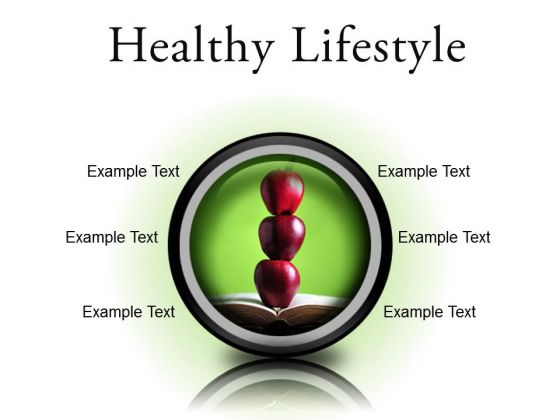 Healthy Lifestyle Food PowerPoint Presentation Slides Cc