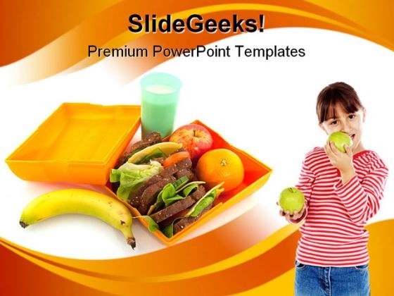 Healthy Lunch Box Health PowerPoint Templates And PowerPoint Backgrounds 0211