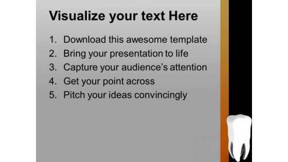 Healthy Tooth PowerPoint Templates Ppt Backgrounds For Slides 0713
