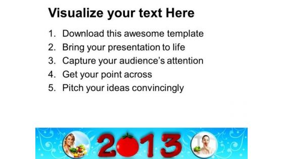 Healthy Upcoming Year Food PowerPoint Templates Ppt Backgrounds For Slides 1212