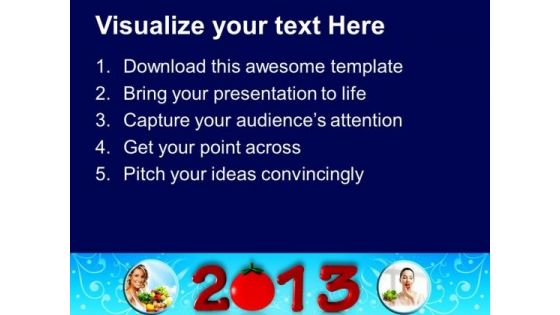 Healthy Upcoming Year Food PowerPoint Templates Ppt Backgrounds For Slides 1212