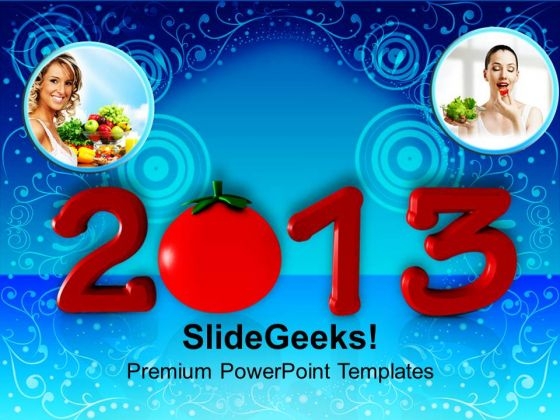 Healthy Upcoming Year Food PowerPoint Templates Ppt Backgrounds For Slides 1212