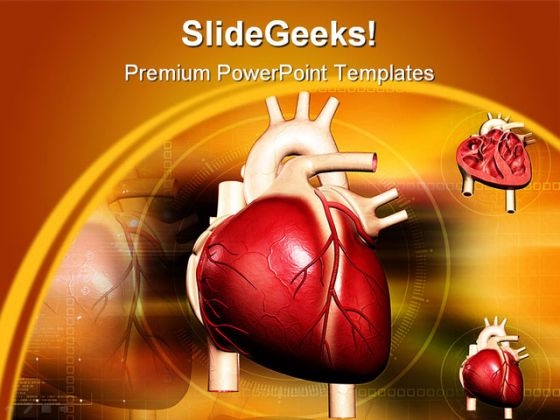 Heart Abstract Medical PowerPoint Backgrounds And Templates 1210