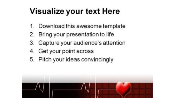 Heart Beat Medical PowerPoint Template 0610