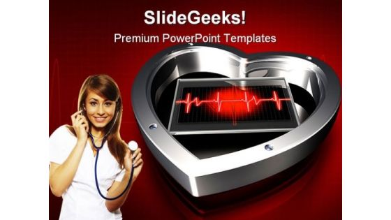 Heart Beat Medical PowerPoint Templates And PowerPoint Backgrounds 0211