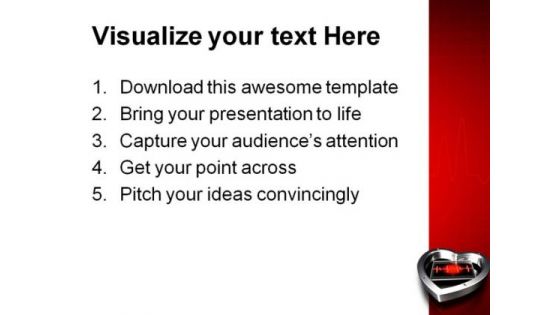Heart Beat Medical PowerPoint Themes And PowerPoint Slides 0211