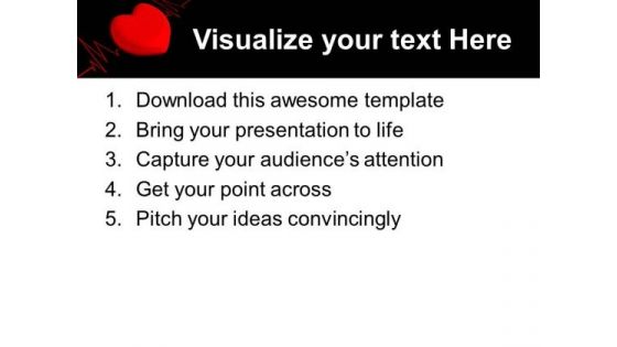 Heart Cardio Gram Medical PowerPoint Templates And PowerPoint Themes 1012