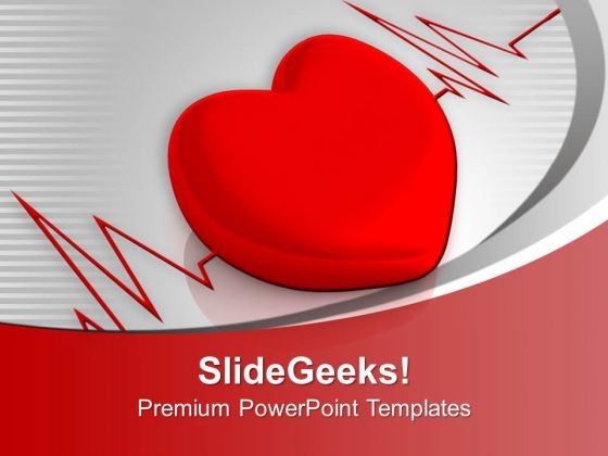 Heart Cardiogram Medical PowerPoint Templates Ppt Backgrounds For Slides 1212