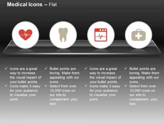 Heart Ecg Line Teeth First Aid Box Ppt Slides Graphics