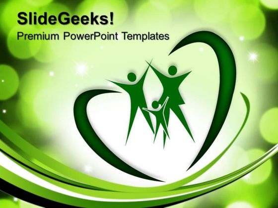 Heart Love Family PowerPoint Templates And PowerPoint Themes 0712