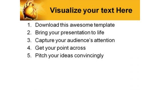 Heart Science Medical PowerPoint Backgrounds And Templates 0111