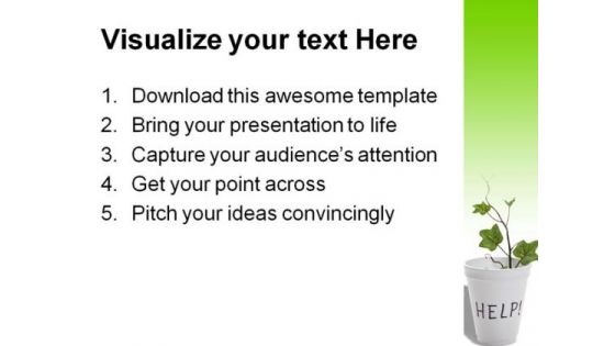 Help Environment PowerPoint Backgrounds And Templates 1210