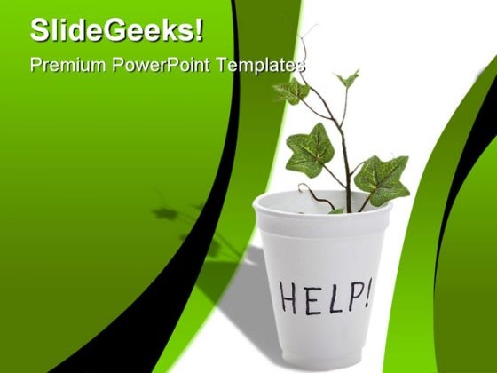 Help Environment PowerPoint Backgrounds And Templates 1210