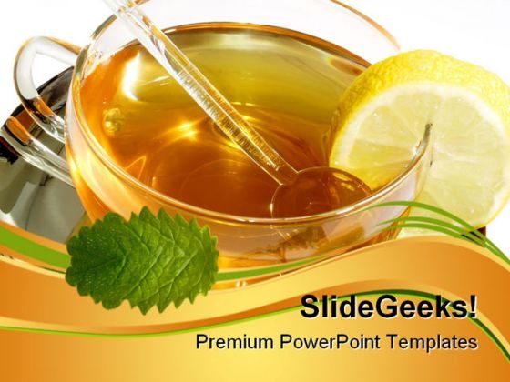 Herbal Tea Food PowerPoint Themes And PowerPoint Slides 0511