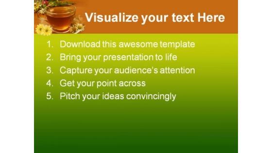 Herbal Tea Health PowerPoint Themes And PowerPoint Slides 0611