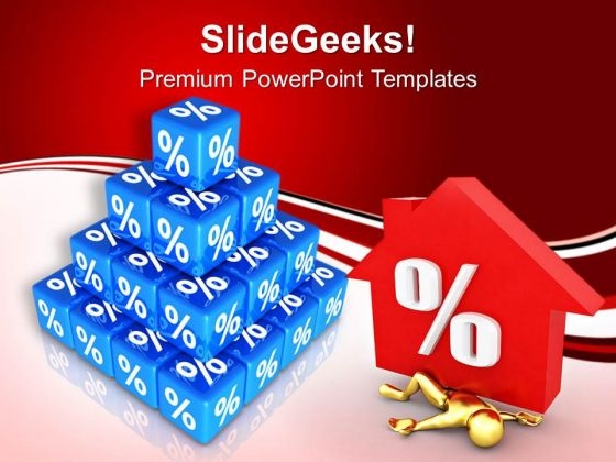 High Interest Rate Are Puzzling People PowerPoint Templates Ppt Backgrounds For Slides 0613