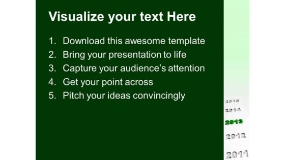Highlights 2013 New Year PowerPoint Templates Ppt Backgrounds For Slides 0113