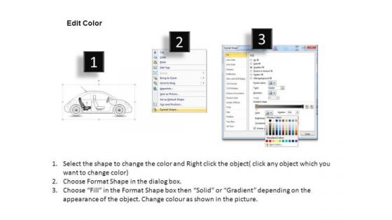 Highway Red Beetle Car PowerPoint Slides And Ppt Diagram Templates