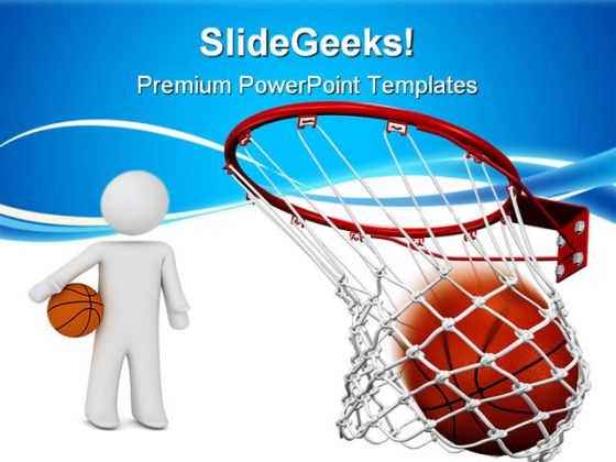 Hit The Ball Sports PowerPoint Templates And PowerPoint Backgrounds 0711