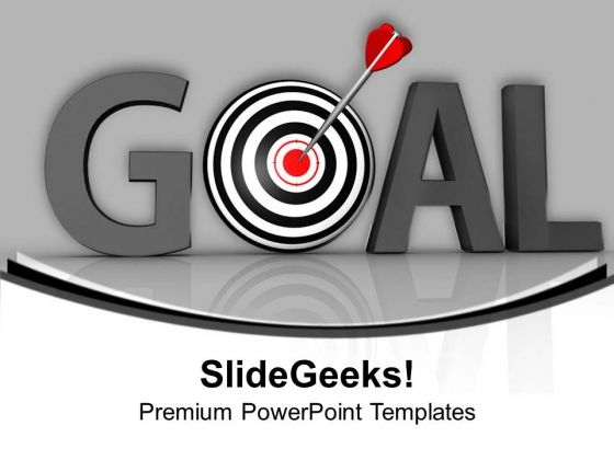 Hit The Goal For Success PowerPoint Templates Ppt Backgrounds For Slides 0613