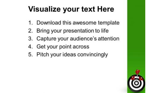 Hit The Target Business Growth PowerPoint Templates Ppt Backgrounds For Slides 0513