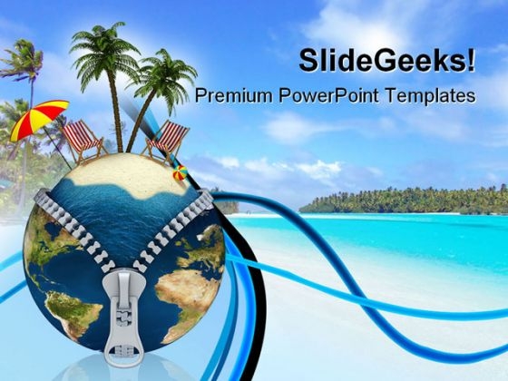 Holiday Vacation Beach PowerPoint Templates And PowerPoint Backgrounds 0111