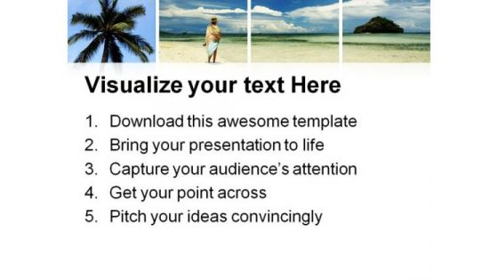 Holidays Dreams Beach PowerPoint Templates And PowerPoint Backgrounds 0811