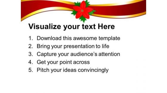 Holy Flower Christmas Background PowerPoint Templates Ppt Backgrounds For Slides 1212
