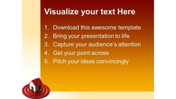 Home On Target Real Estate PowerPoint Templates And PowerPoint Themes 0712