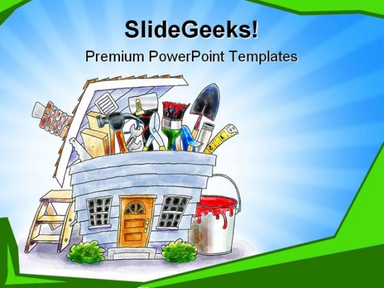 Home Project Construction PowerPoint Templates And PowerPoint Backgrounds 0511
