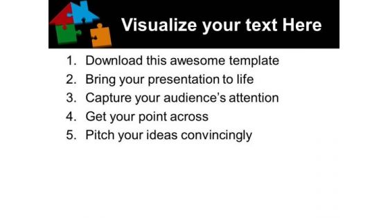 Home Puzzle Real Estate PowerPoint Templates And PowerPoint Themes 0312