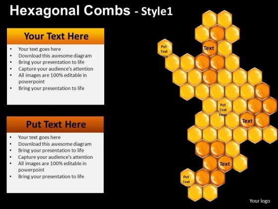 Honey Comb PowerPoint Templates Honey Ppt Slides