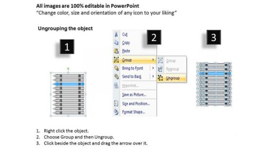 Horizontal Process Combination Of Acheivements 10 Stages Ppt Business Ideas PowerPoint Slides