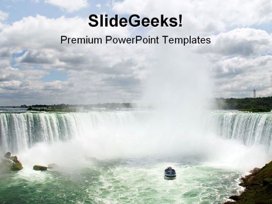 Horseshoe Niagara Falls Nature PowerPoint Templates And PowerPoint Backgrounds 0611