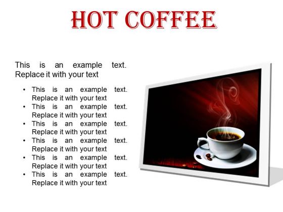Hot Coffee Food PowerPoint Presentation Slides F