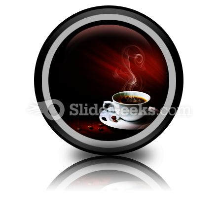 Hot Coffee PowerPoint Icon Cc