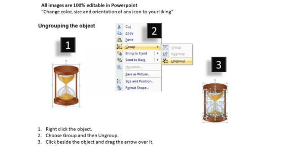 Hourglass Sand Falling PowerPoint Templates Editable Ppt Slides