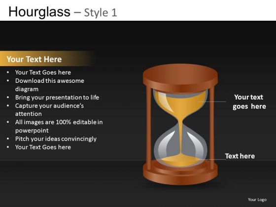 Hourglass Time Concept PowerPoint Diagrams