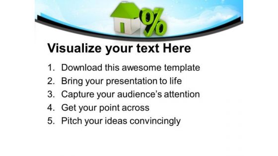 House And Percent Symbol Finance PowerPoint Templates And PowerPoint Themes 1112