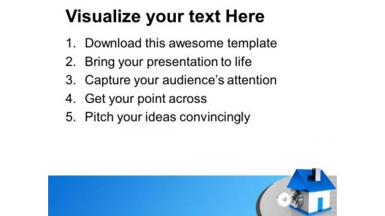 House Locked With Key PowerPoint Templates Ppt Backgrounds For Slides 0213